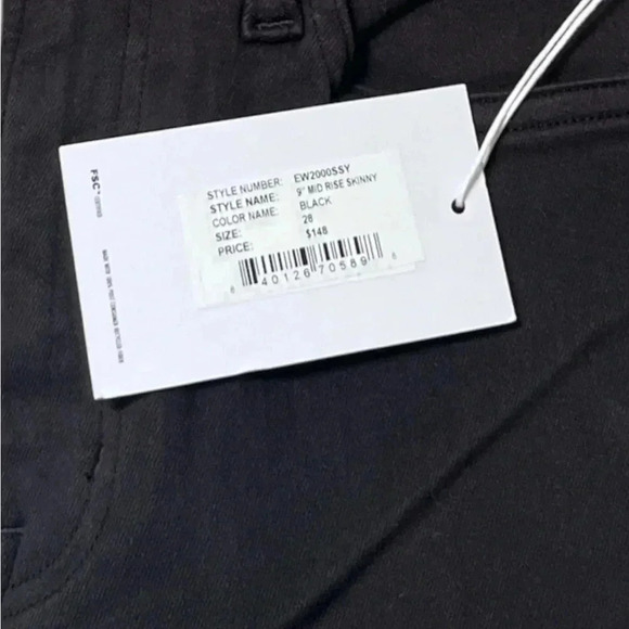 Edwin Women's 28 Pixie Mid Rise Skinny Ankle Jeans in Black Denim - Picture 6 of 8